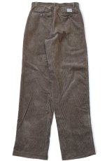 画像3: 90s ポロ ラルフローレン ツータック コットン 太畝 コーデュロイパンツ ブラウン W28 L30 (3)