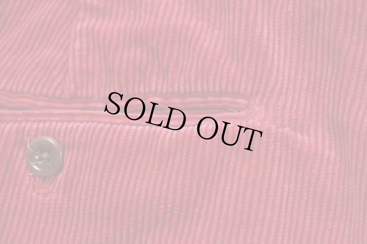 画像7: 00s ポロ ラルフローレン コットン 太畝 コーデュロイパンツ 薄赤 W36★スラックス (7)