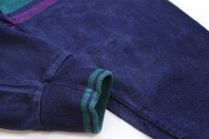 画像5: 80s USA製 L.L.Bean モックネック ヘビー コットン スウェット 紺 XL (5)