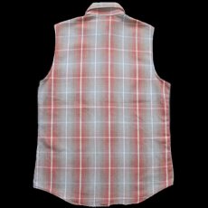 画像2: 80s JCPenney BIGMACビッグマック オンブレチェック ノースリーブ フランネルシャツ カスタム (2)