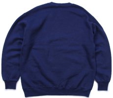 画像2: 90s USA製 RUSSELLラッセル ST.MATITHEWS LITTLE LEAGUE INC. ベースボール 前V スウェット 紺 XL (2)