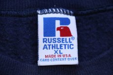 画像5: 90s USA製 RUSSELLラッセル ST.MATITHEWS LITTLE LEAGUE INC. ベースボール 前V スウェット 紺 XL (5)