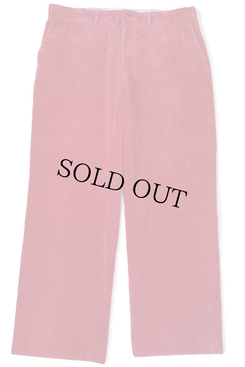 画像2: 00s ポロ ラルフローレン コットン 太畝 コーデュロイパンツ 薄赤 W36★スラックス (2)