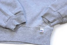 画像5: 90s USA製 RUSSELLラッセル 無地 前V スウェット 杢グレー L★ブランク (5)