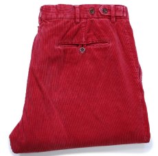 画像1: 00s ポロ ラルフローレン コットン 太畝 コーデュロイパンツ 薄赤 W36★スラックス (1)