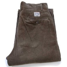 画像1: 90s ポロ ラルフローレン ツータック コットン 太畝 コーデュロイパンツ ブラウン W28 L30 (1)