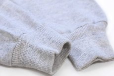 画像6: 80s USA製 L.L.Bean マルチカラー切り替え モックネック ヘビー コットン スウェット L-T (6)