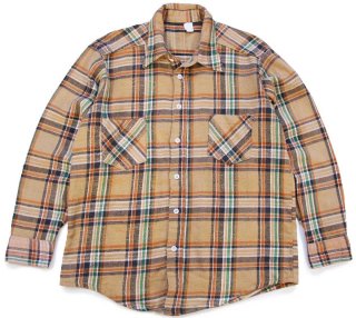 90s USA製 Fieldmaster チェック コットン フランネルシャツ XL