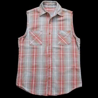 50s PENDLETONペンドルトン オンブレチェック オープンカラー ウール