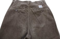 画像5: 90s ポロ ラルフローレン ツータック コットン 太畝 コーデュロイパンツ ブラウン W28 L30 (5)
