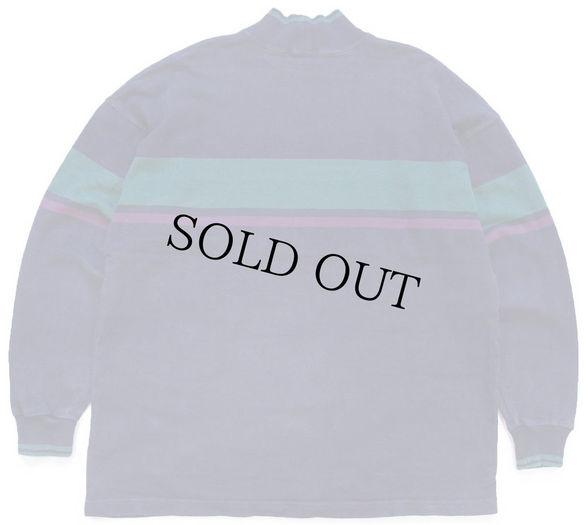 画像2: 80s USA製 L.L.Bean モックネック ヘビー コットン スウェット 紺 XL (2)