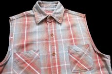 画像3: 80s JCPenney BIGMACビッグマック オンブレチェック ノースリーブ フランネルシャツ カスタム (3)