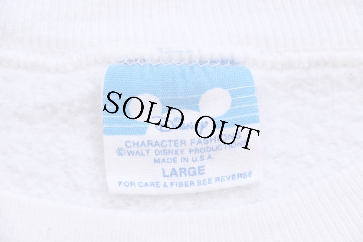 画像5: 80s USA製 Disney ディズニー 15YEARS Walt Disney World ミッキー マウス スウェット 白 L (5)