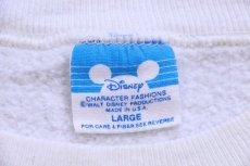 画像5: 80s USA製 Disney ディズニー 15YEARS Walt Disney World ミッキー マウス スウェット 白 L (5)