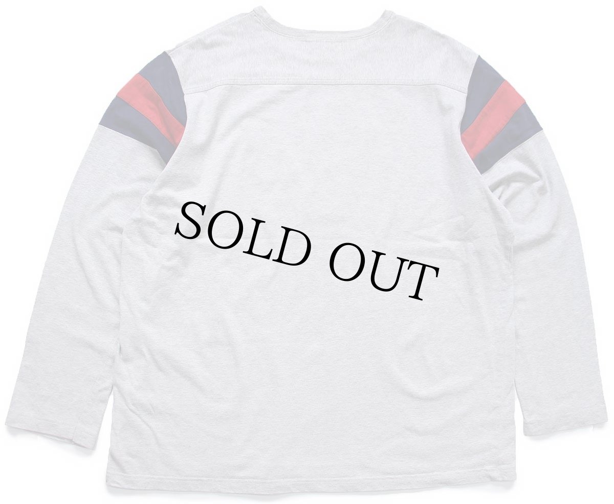 画像2: 90s POLO SPORT ポロ スポーツ ラルフローレン アップリケ 星条旗 刺繍 コットン アスレチックTシャツ 杢グレー XL (2)