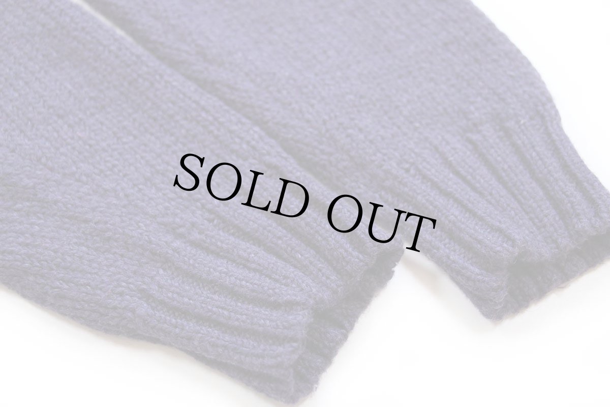 画像6: 90s ポロ ラルフローレン ワンポイント コットン×ウールニット セーター パープル ミックス L (6)