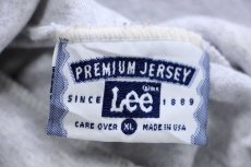 画像5: 90s USA製 Leeリー 無地 タートルネック コットン 長袖Tシャツ 杢ライトグレー XL (5)