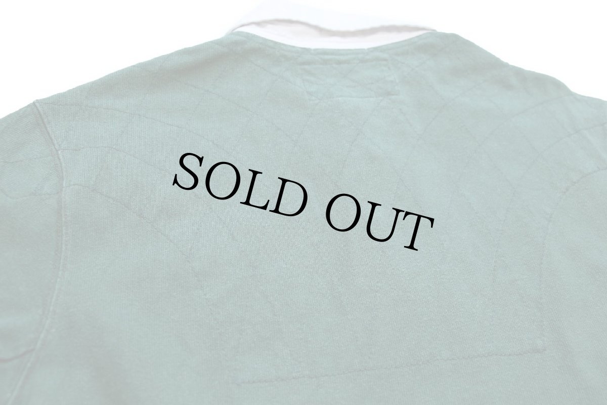 画像4: 00s Rugby ラルフローレン IRELAND 国旗 パッチ&刺繍 ビンテージ加工 コットン ラガーシャツ 緑 フェード S (4)