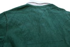 画像4: 00s Rugby ラルフローレン IRELAND 国旗 パッチ&刺繍 ビンテージ加工 コットン ラガーシャツ 緑 フェード S (4)