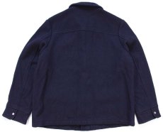 画像2: L.L.Bean×Bellandi 無地 メルトン ウールジャケット 濃紺 XL-R (2)