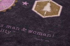 画像5: 80s SEDONA ひび割れプリント アシッドウォッシュ スウェット 黒 (5)