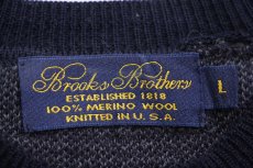画像4: 90s USA製 BROOKS BROTHERSブルックスブラザーズ グレンチェック メリノウールニット セーター L (4)