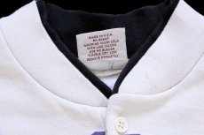 画像5: 90s USA製 ART UNLIMITED ネイティブ柄 アート ヘンリー&レイヤードネック スウェット アイボリー L (5)