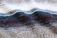 画像5: 90s USA製 HONORS ラグ柄 ロールネック アクリルニット セーター L (5)