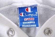 画像4: 90s USA製 Championチャンピオン 無地 前V スウェットパーカー 白 XL★フーディー ブランク (4)