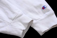 画像5: 90s USA製 Championチャンピオン 無地 前V スウェットパーカー 白 XL★フーディー ブランク (5)