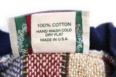 画像5: 90s USA製 Sugar Street Weavers キルト柄 コットンラグ スウェット (5)