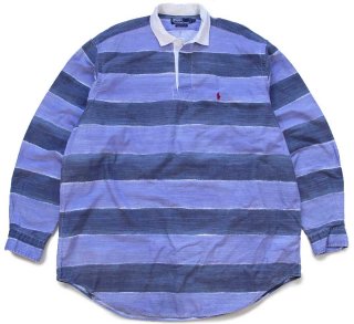 80s USA製 ポロ ラルフローレン アウトドア柄 コットンシャツ ボーイズ