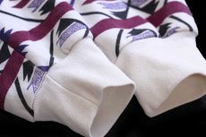 画像8: 90s USA製 ART UNLIMITED ネイティブ柄 アート ヘンリー&レイヤードネック スウェット アイボリー L (8)