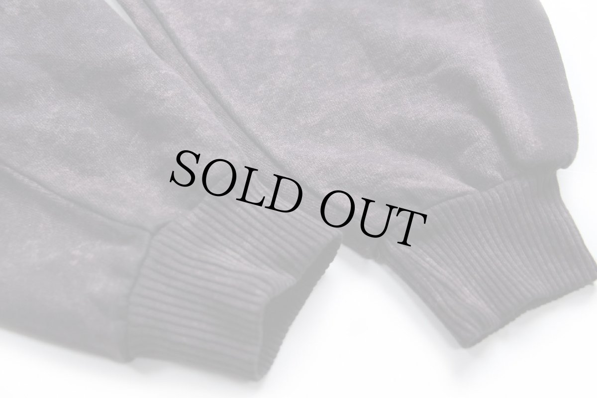 画像6: 80s SEDONA ひび割れプリント アシッドウォッシュ スウェット 黒 (6)