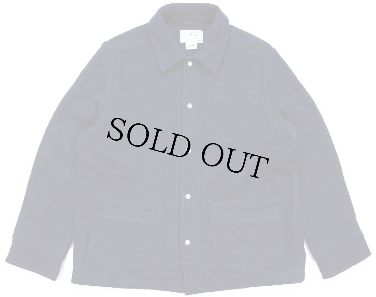 画像1: L.L.Bean×Bellandi 無地 メルトン ウールジャケット 濃紺 XL-R (1)