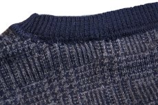 画像7: 90s USA製 BROOKS BROTHERSブルックスブラザーズ グレンチェック メリノウールニット セーター L (7)