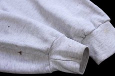 画像7: 90s USA製 TEXAS A&M AGGIES マスコット ひび割れプリント ペンキ飛び スウェット 杢ライトグレー L (7)