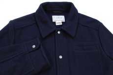 画像3: L.L.Bean×Bellandi 無地 メルトン ウールジャケット 濃紺 XL-R (3)
