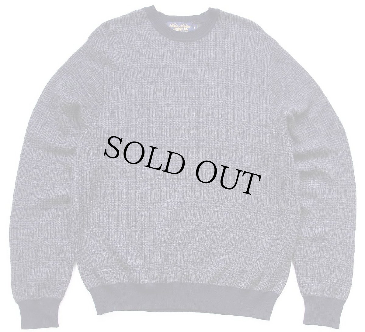 画像1: 90s USA製 BROOKS BROTHERSブルックスブラザーズ グレンチェック メリノウールニット セーター L (1)