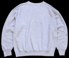 画像2: 90s USA製 TEXAS A&M AGGIES マスコット ひび割れプリント ペンキ飛び スウェット 杢ライトグレー L (2)