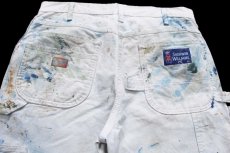 画像5: Dickiesディッキーズ SHERWIN-WILLIAMS ペンキ飛び ダブルニー コットン ペインターパンツ 生成り W34 L30 (5)