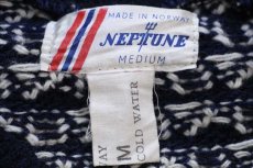 画像4: 80s ノルウェー製 NEPTUNE ノルウェージャン バーズアイ ウールニット セーター M (4)