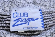 画像4: 80s カナダ製 CLUB Europe デザイン ジャガード アクリルニット セーター XL (4)