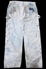 画像3: Dickiesディッキーズ SHERWIN-WILLIAMS ペンキ飛び ダブルニー コットン ペインターパンツ 生成り W34 L30 (3)