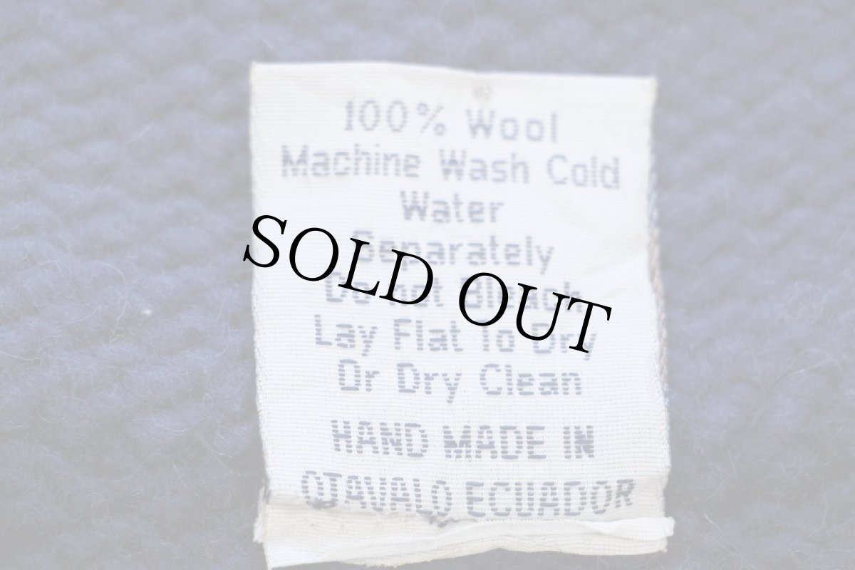 画像6: エクアドル製 TEJIDOS IMALAYA 丸ヨーク ノルディック柄 ウール ハンドニット ジップパーカー★カーディガン (6)