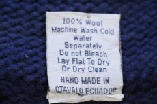 画像6: エクアドル製 TEJIDOS IMALAYA 丸ヨーク ノルディック柄 ウール ハンドニット ジップパーカー★カーディガン (6)