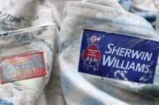 画像6: Dickiesディッキーズ SHERWIN-WILLIAMS ペンキ飛び ダブルニー コットン ペインターパンツ 生成り W34 L30 (6)