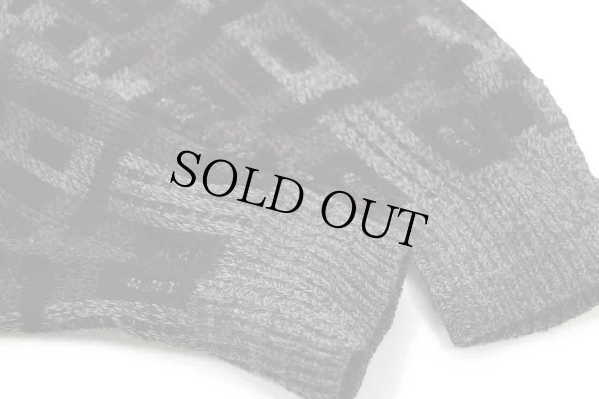 画像6: 80s USA製 Jantzen 総柄 ジャガード アクリルニット セーター M (6)