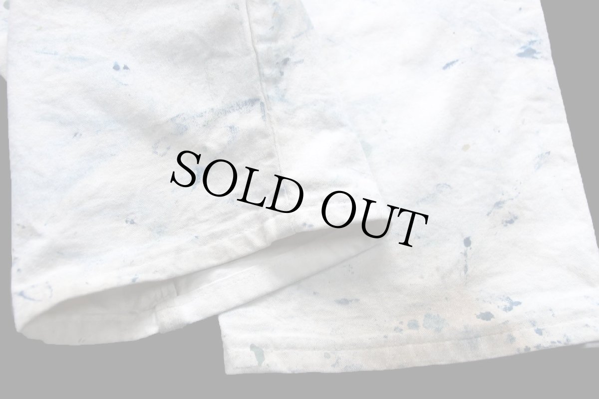 画像9: Dickiesディッキーズ SHERWIN-WILLIAMS ペンキ飛び ダブルニー コットン ペインターパンツ 生成り W34 L30 (9)