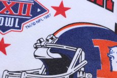 画像4: 80s USA製 SUPER BOWL XXII NFL REDSKINS BRONCOS アメフト スウェット 白 L (4)